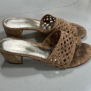 Donald J. Pliner Women's Tan Woven Heeled Sandals